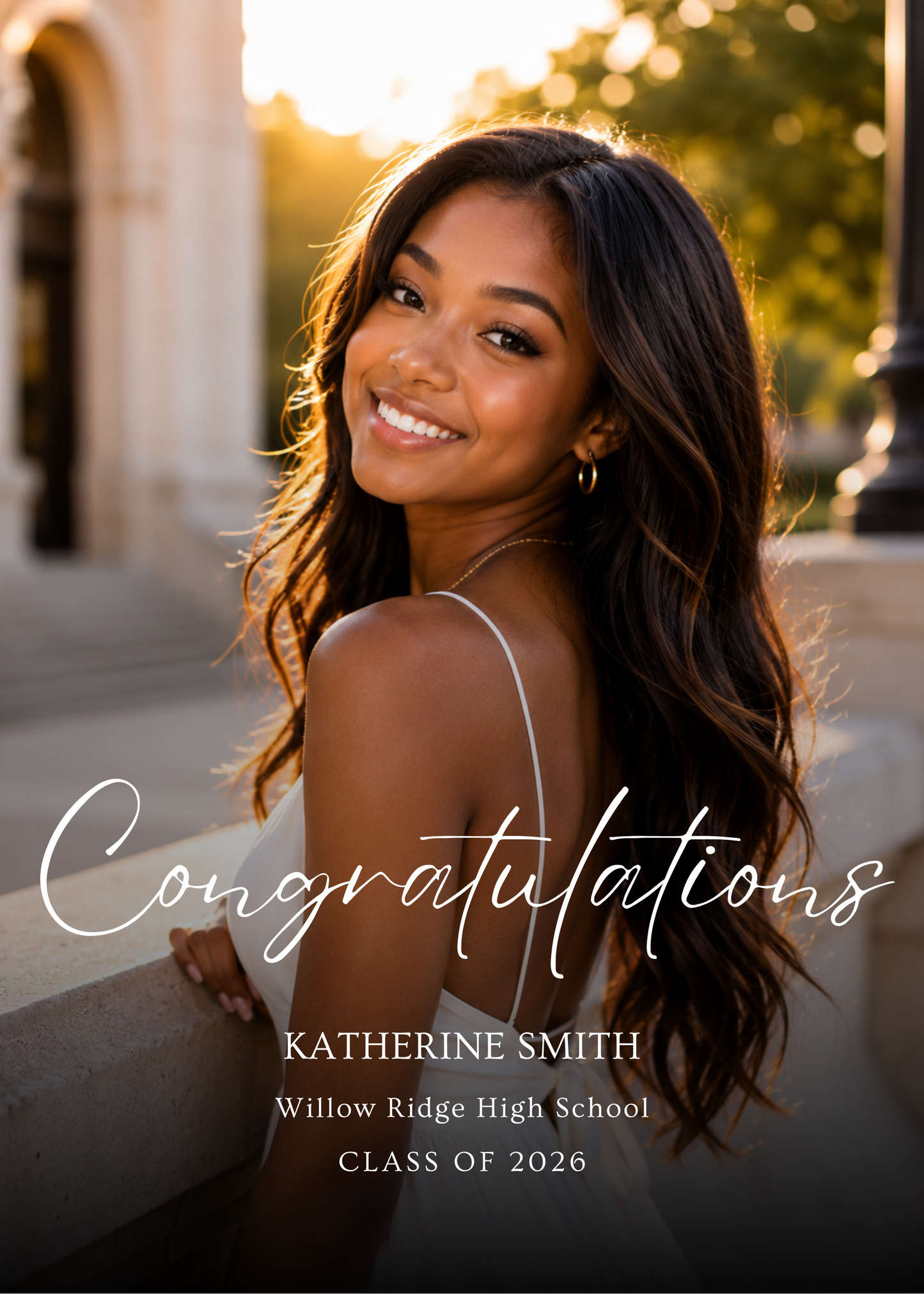 Graduation Announcement Magnets — Congratulations
