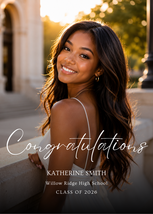 Graduation Announcement Magnets — Congratulations