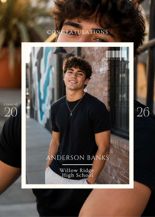 Graduation Announcement Magnets — Magazine Frame