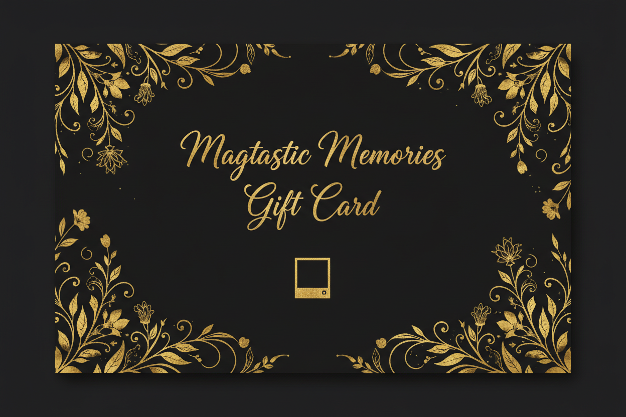 Black Gold Floral Gift Card